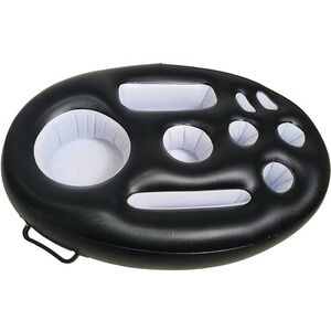 Floating Drink Holder, Inflatable 9-Hole Cup Holder, Floating Tray Holder, Infla